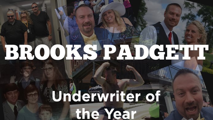 Brooks Padgett Won Underwriter of the Year