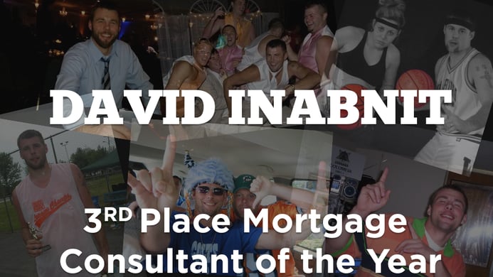David Inabnit Won 3rd Place Mortgage Consultant of the Year