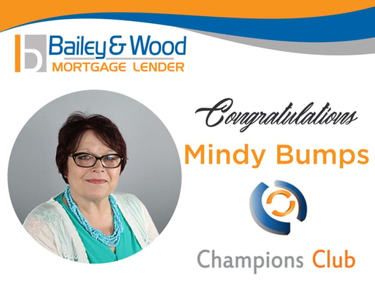 Mindy Bumps received Champions Club