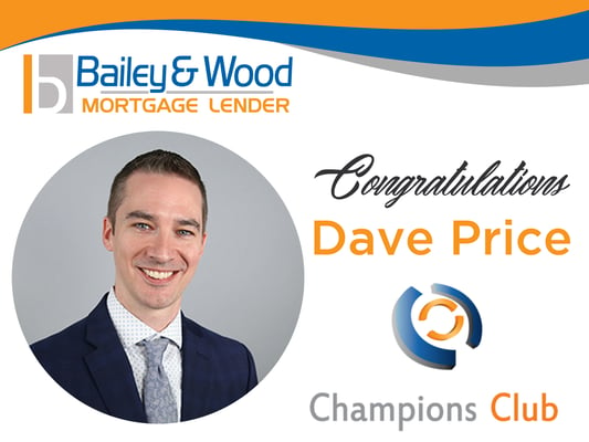 Dave Price received Champions Club