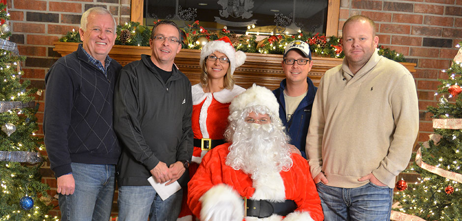 Santa Visits BAWFG Team Members